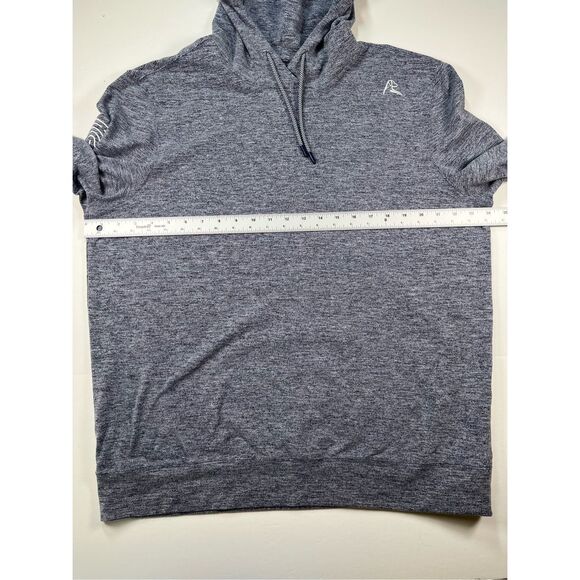 Rhoback Performance Hoodie Gray Hesi Size Large Pullover Athletic *Embroidered - Picture 9 of 11
